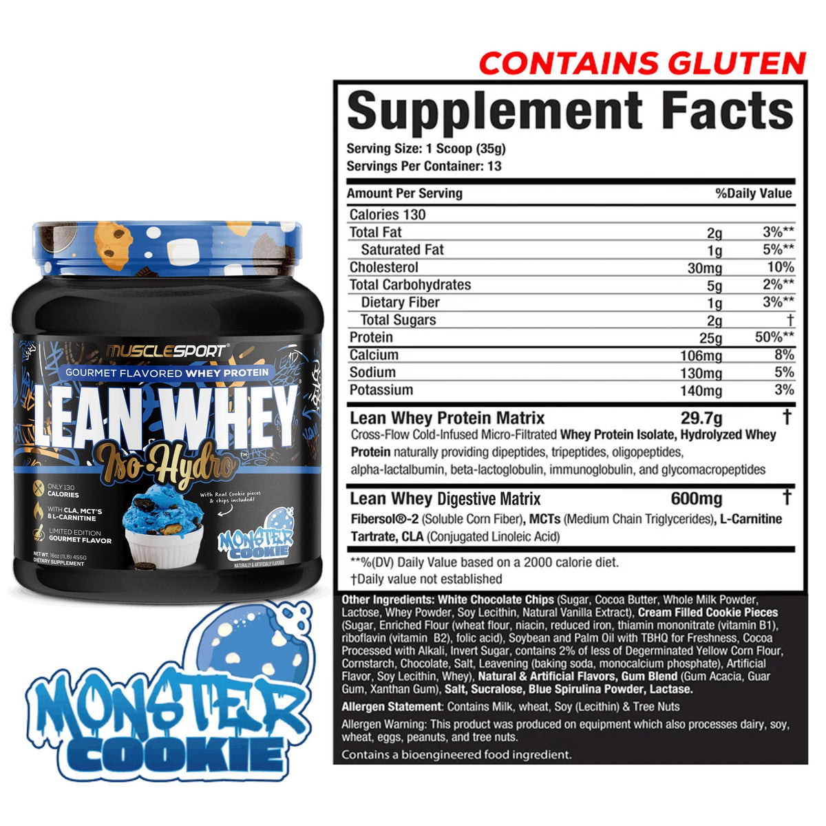Lean Whey® Iso Hydro Protein 1lb