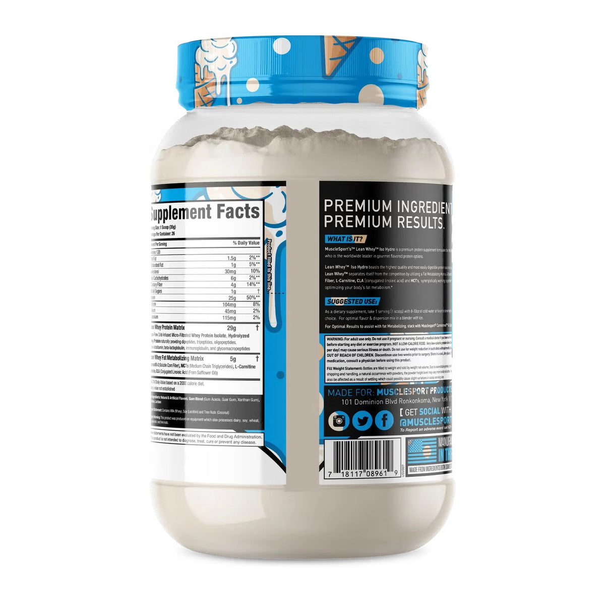 Lean Whey® Iso Hydro Protein 2lb - Standard