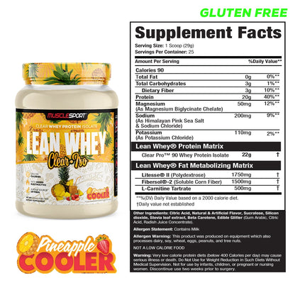 Lean Whey Clear Iso - Clear Whey Protein Isolate - 25 Servings