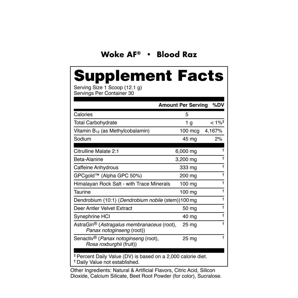 Woke AF - High Stimulant Pre-Workout