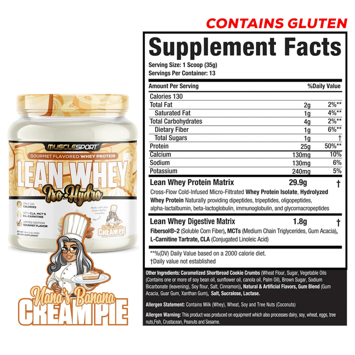 Lean Whey® Iso Hydro Protein 1lb