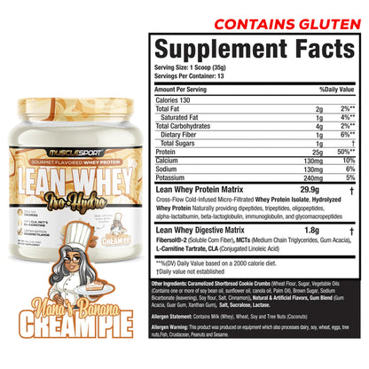 Lean Whey® Iso Hydro Protein 1lb
