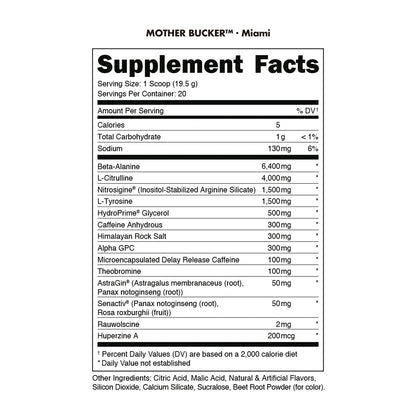 Mother Bucker Pre-Workout