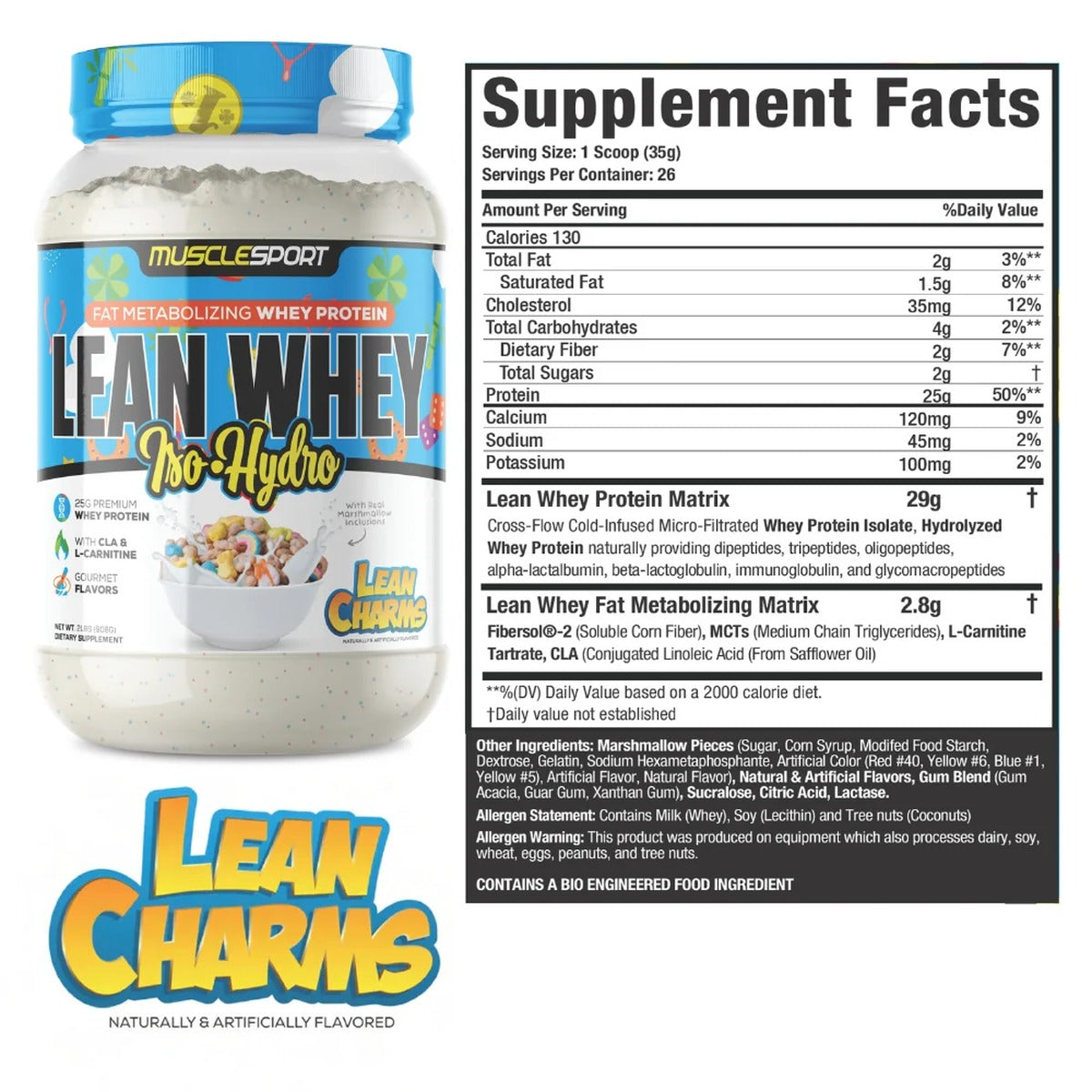 Lean Whey® Iso Hydro Protein 2lb - Standard