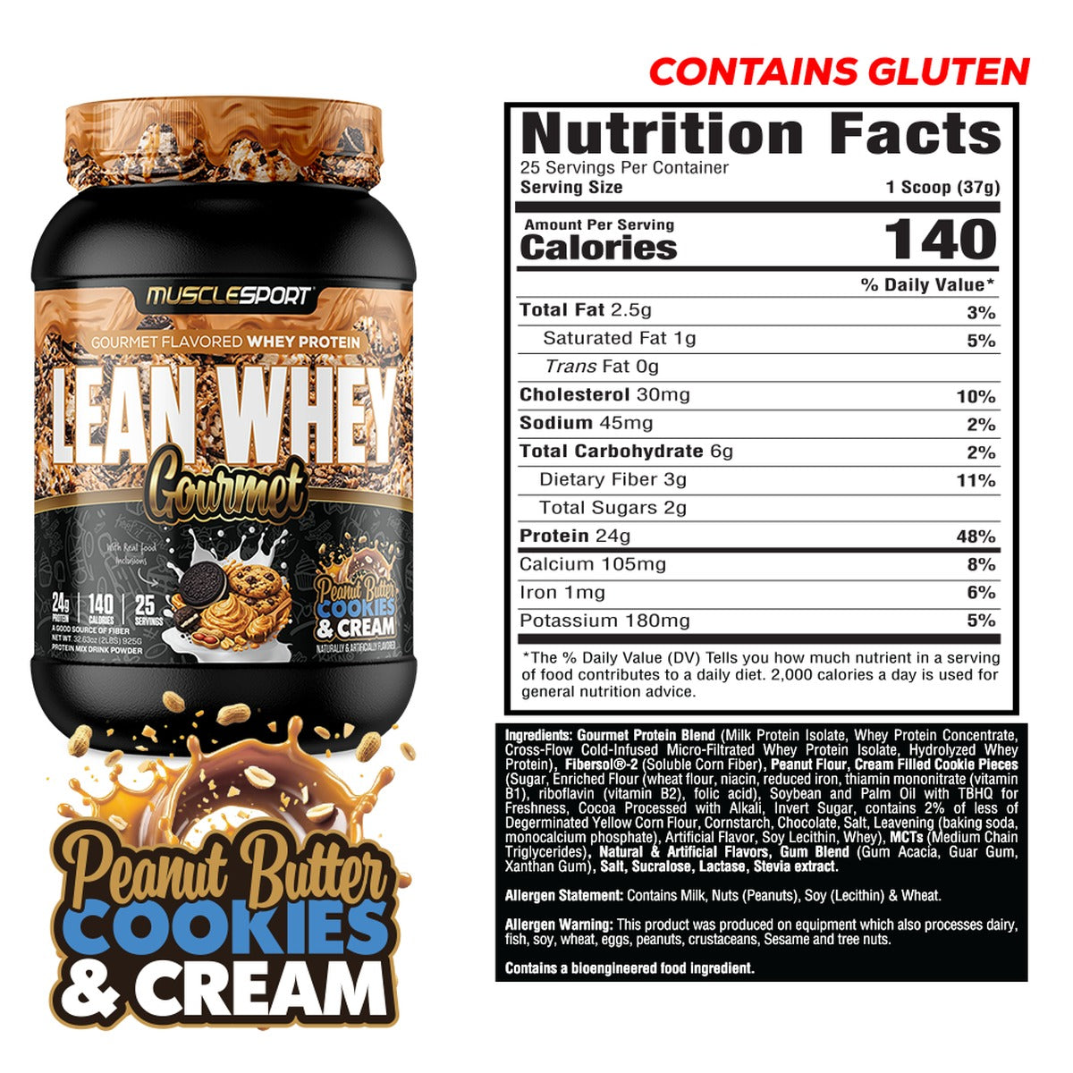 Lean Whey® Gourmet 2lb - Premium Blended Protein