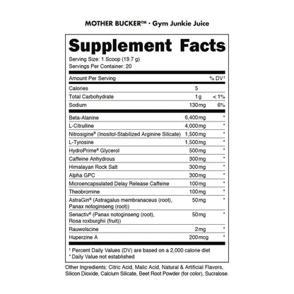 Mother Bucker Pre-Workout