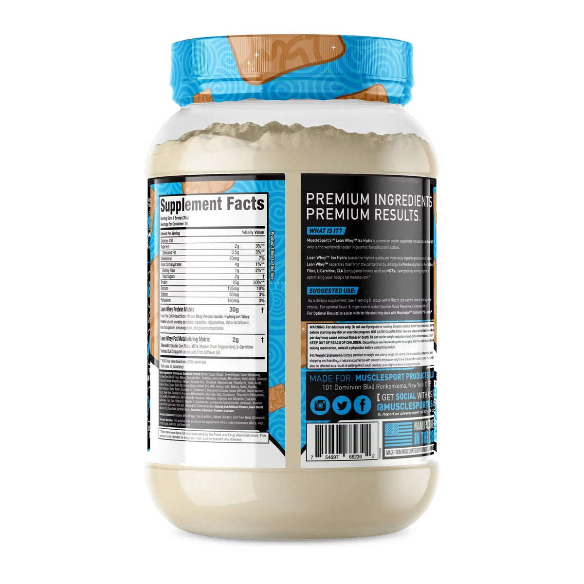 Lean Whey® Iso Hydro Protein 2lb - Standard
