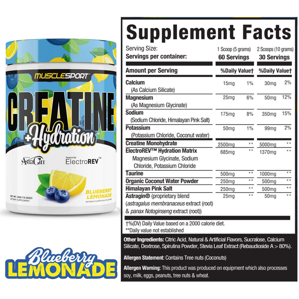 Creatine + Hydration™ 300 Grams