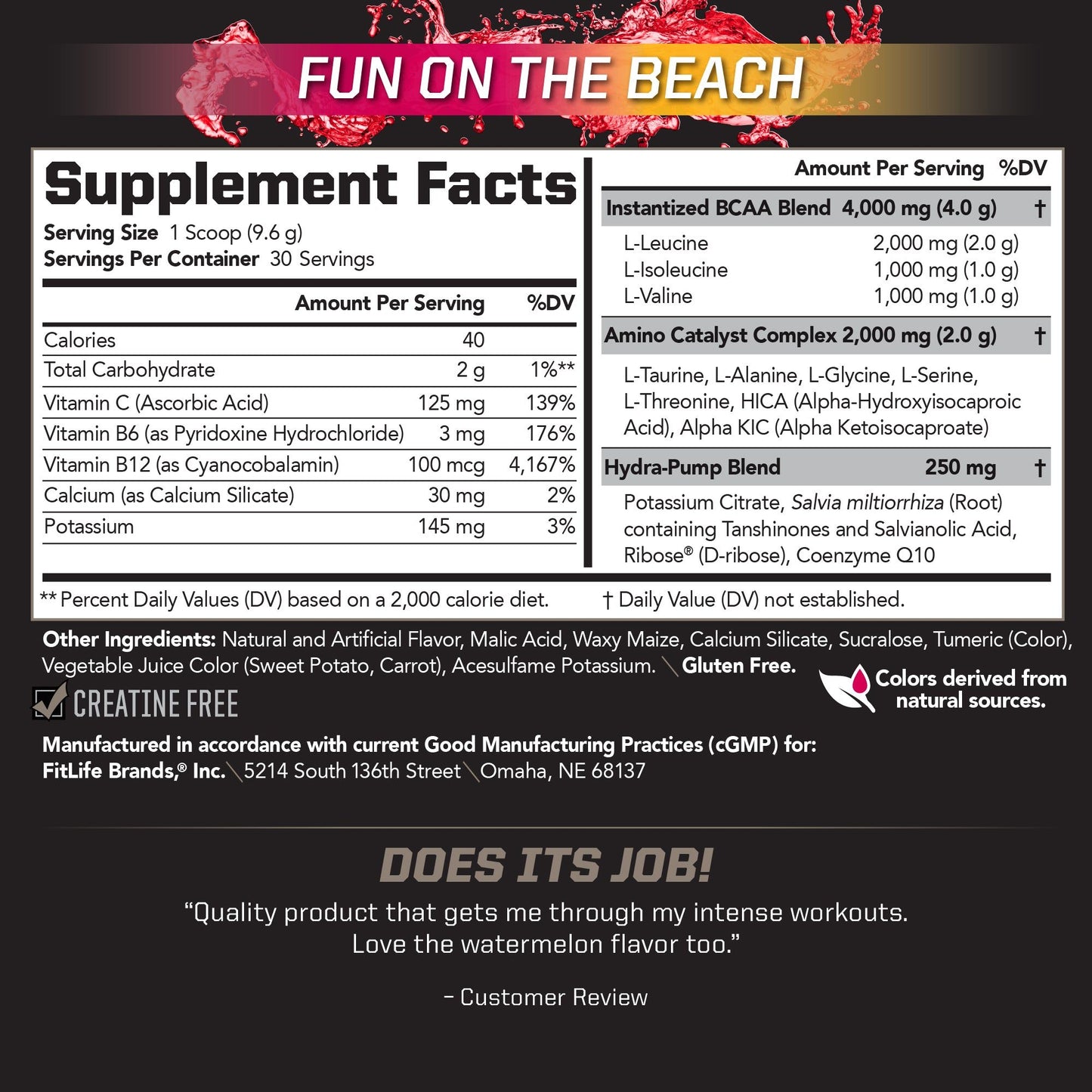 BCAA Stim Free