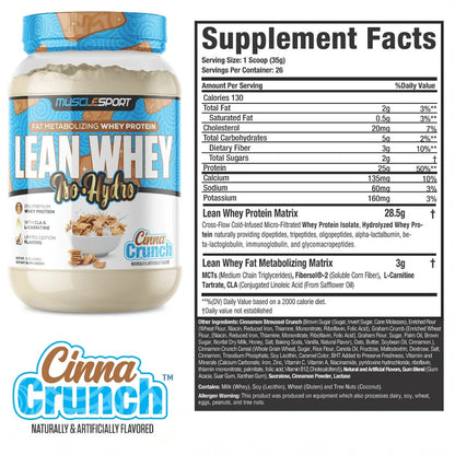 Lean Whey® Iso Hydro Protein 2lb - Standard