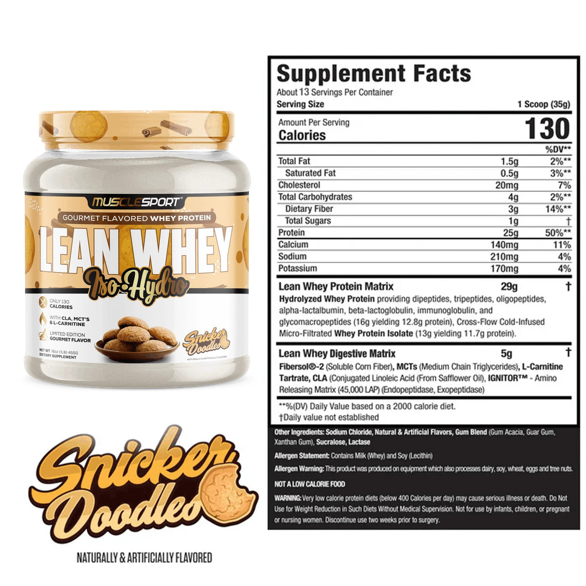Lean Whey® Iso Hydro Protein 1lb