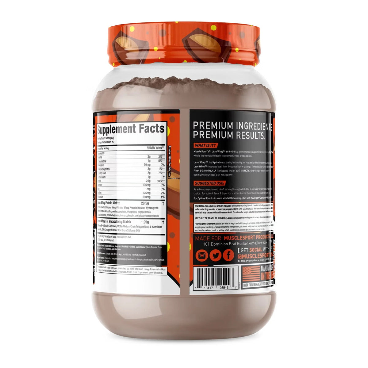 Lean Whey® Iso Hydro Protein 2lb - Standard
