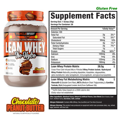 Lean Whey® Iso Hydro Protein 2lb - Standard