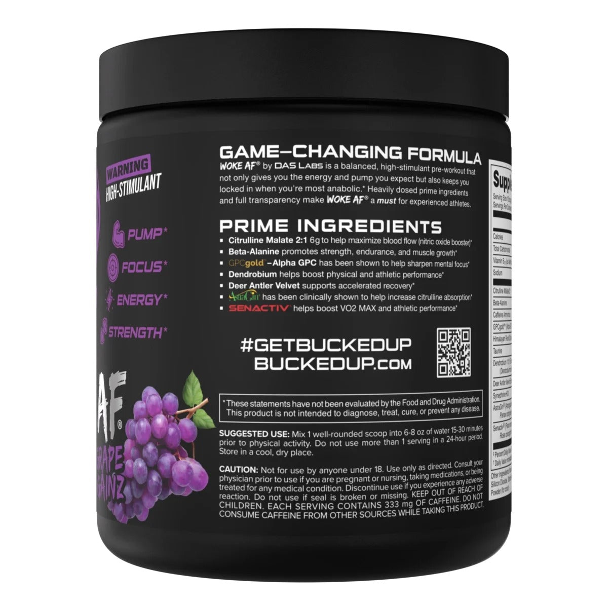 Woke AF - High Stimulant Pre-Workout