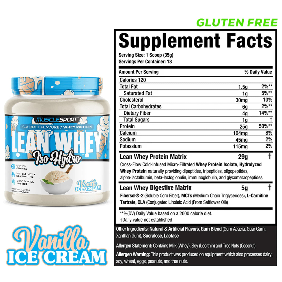 Lean Whey® Iso Hydro Protein 1lb