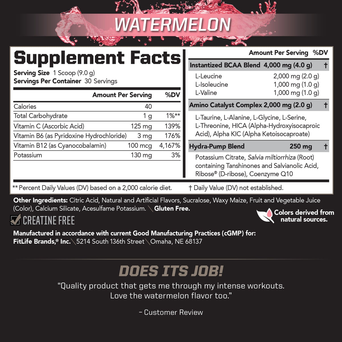 BCAA Stim Free
