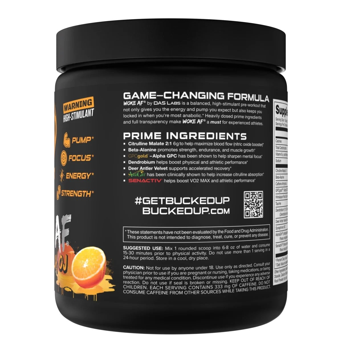 Woke AF - High Stimulant Pre-Workout
