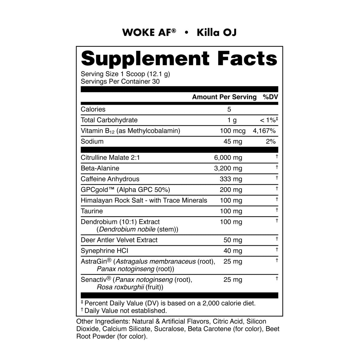 Woke AF - High Stimulant Pre-Workout