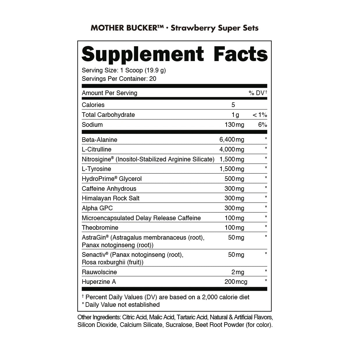 Mother Bucker Pre-Workout