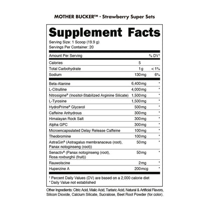 Mother Bucker Pre-Workout