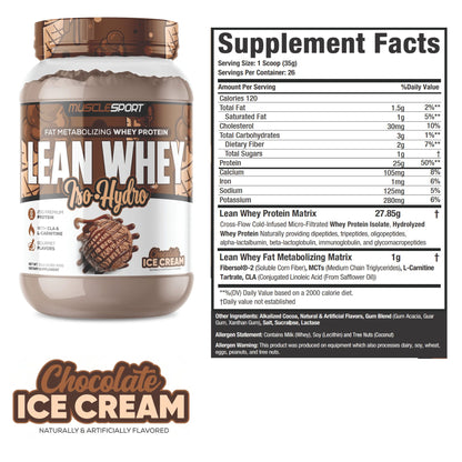 Lean Whey® Iso Hydro Protein 2lb - Standard