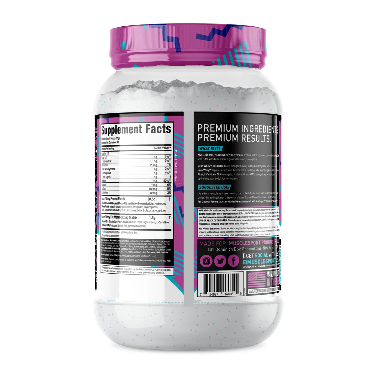 Lean Whey® Iso Hydro Protein 2lb - Standard