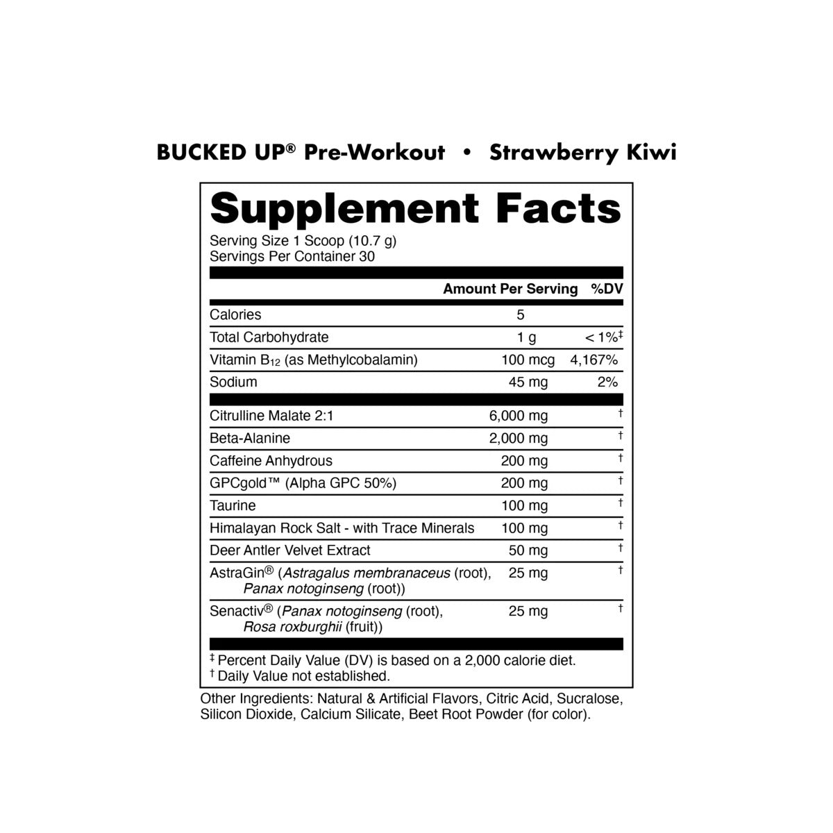 Bucked Up Pre-Workout