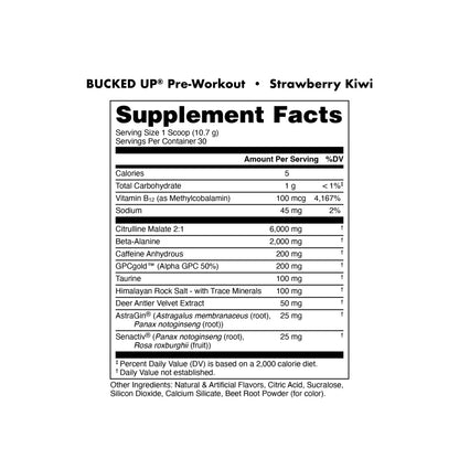 Bucked Up Pre-Workout