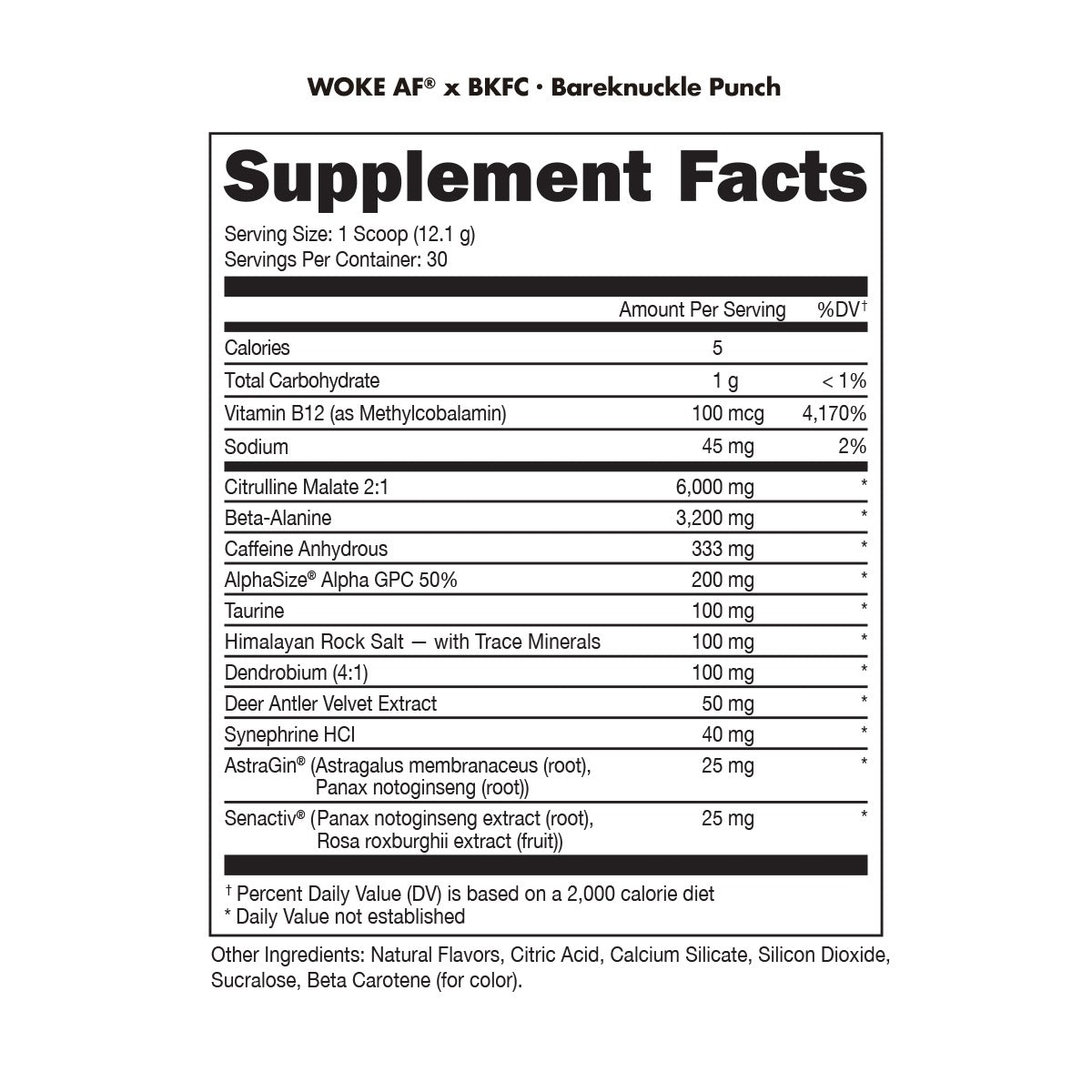 Woke AF - High Stimulant Pre-Workout