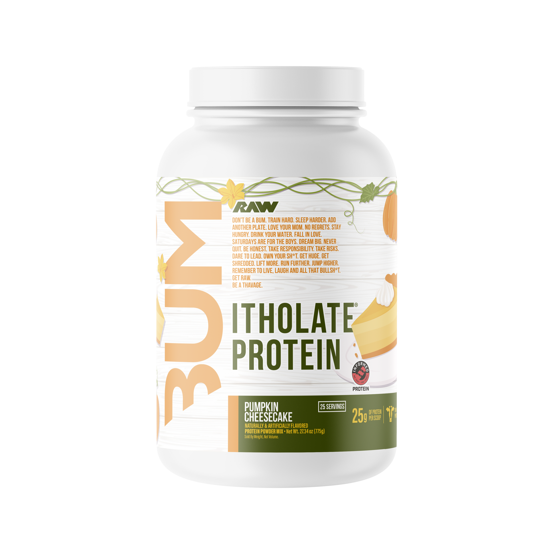 RAW Nutrition BUM Itholate Protein - Pumpkin Cheesecake