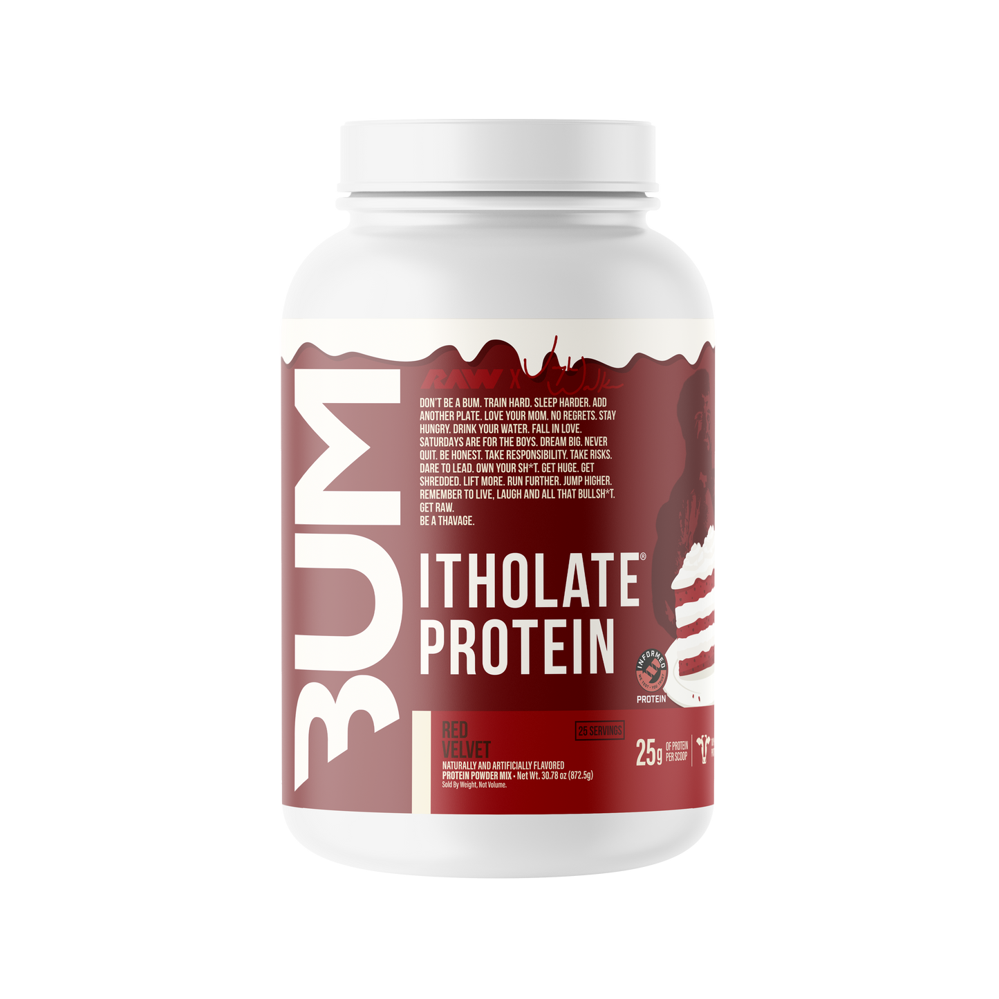 RAW Nutrition BUM Itholate Protein - Red Velvet