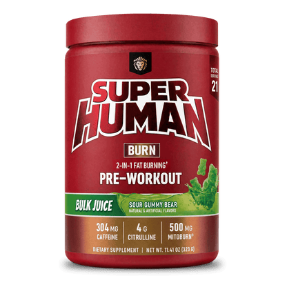 SUPERHUMAN® Burn Bulk Juice (Sour Gummy Bear) - Alpha Lion