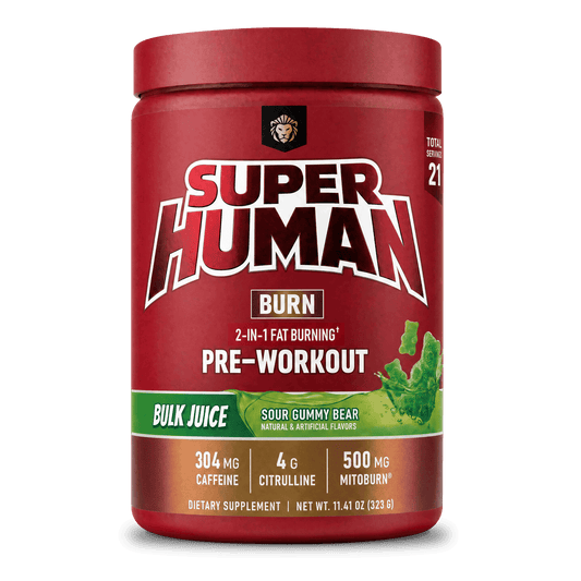 SUPERHUMAN® Burn Bulk Juice (Sour Gummy Bear) - Alpha Lion