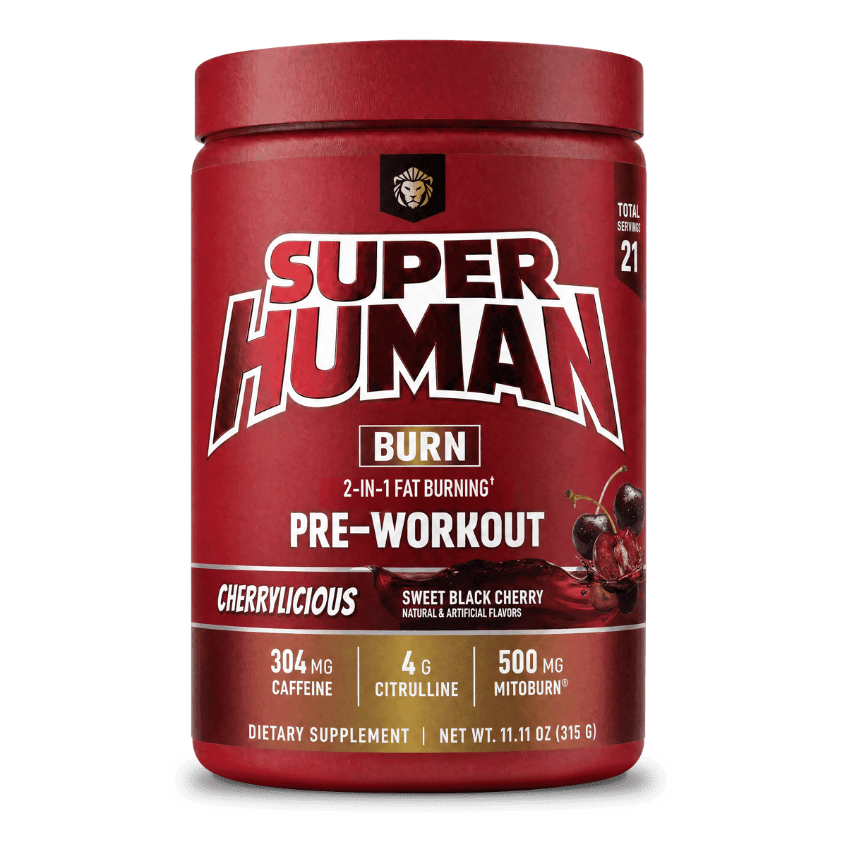 SUPERHUMAN® Burn Cherrylicious (Sweet Black Cherry) - Alpha Lion