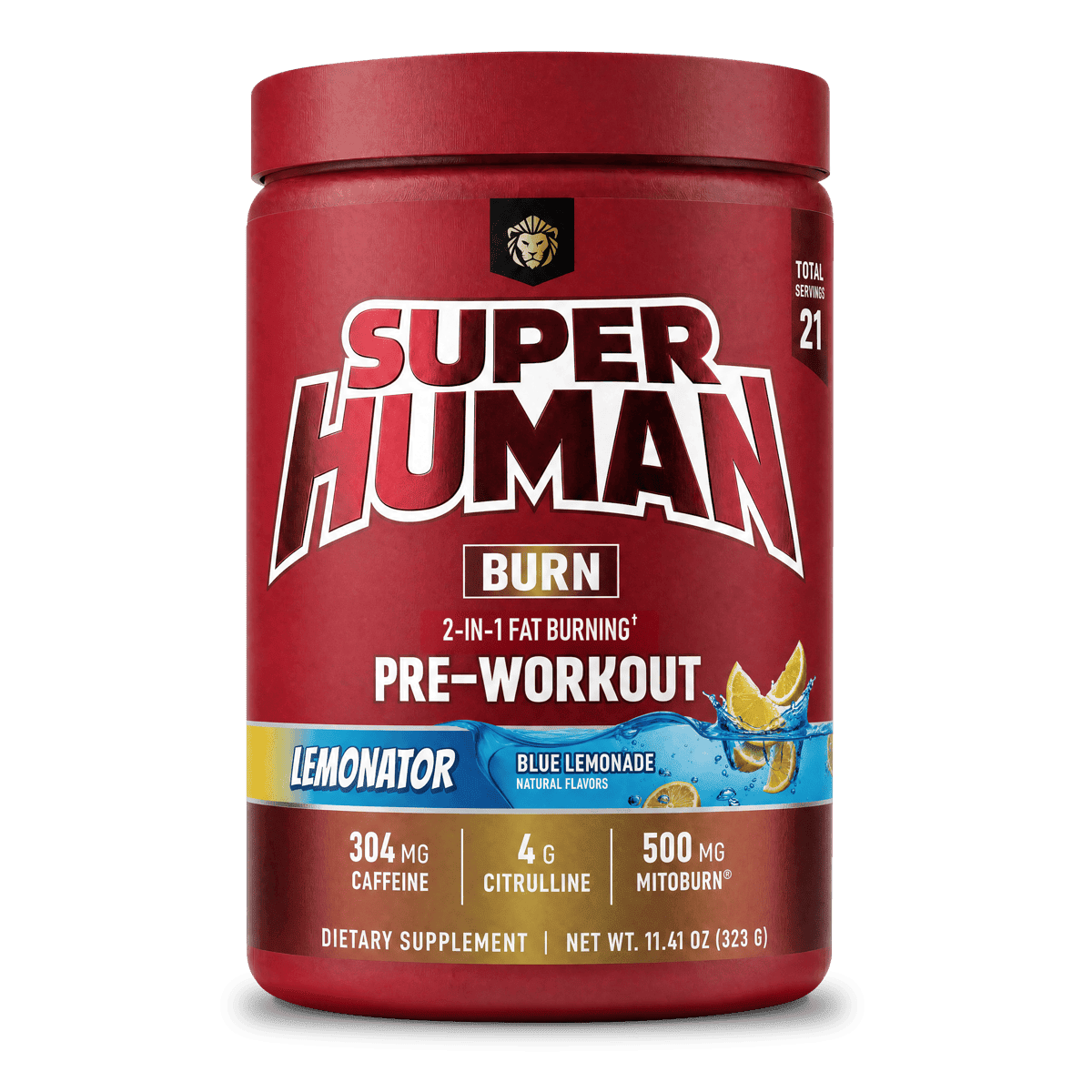 SUPERHUMAN® Burn Lemonator (Blue Lemonade) - Alpha Lion