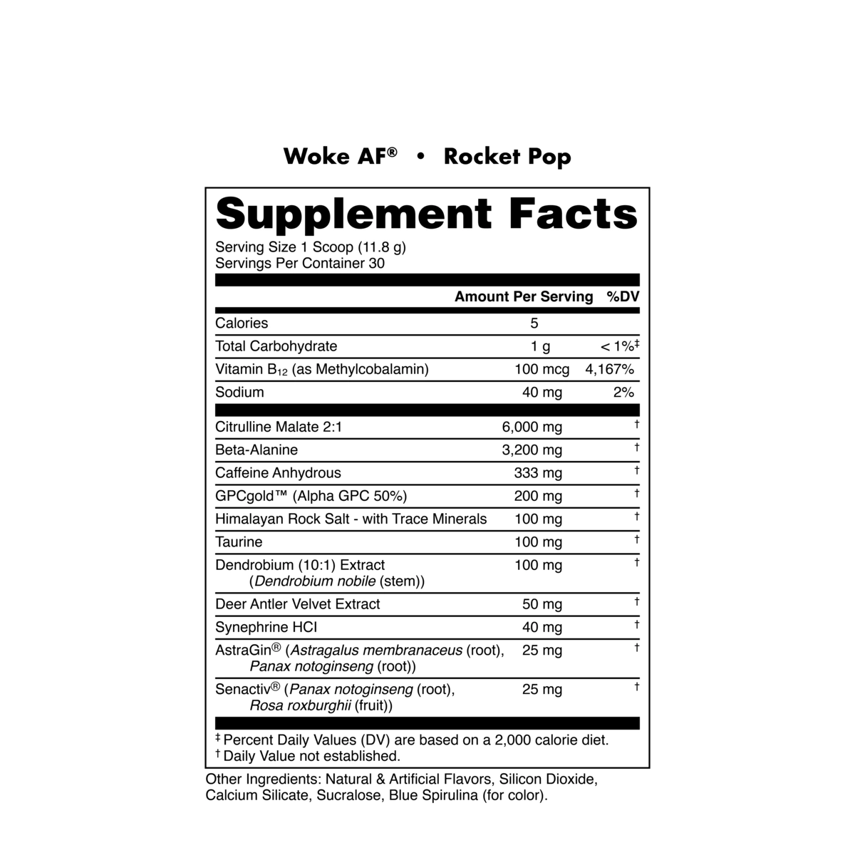 Woke AF - High Stimulant Pre-Workout