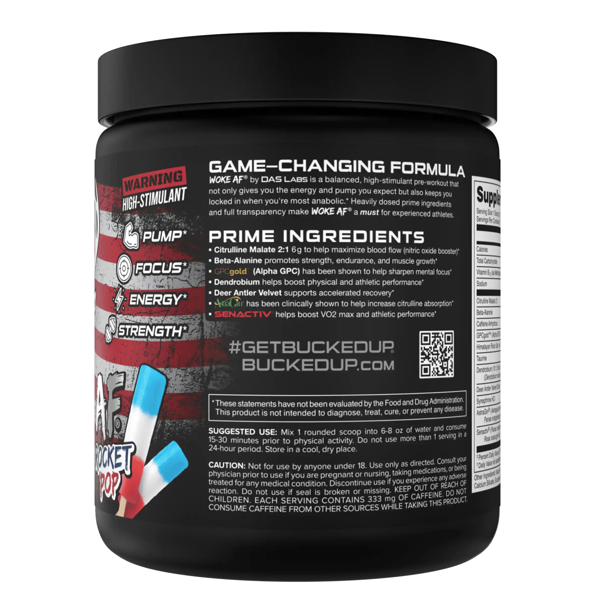 Woke AF - High Stimulant Pre-Workout