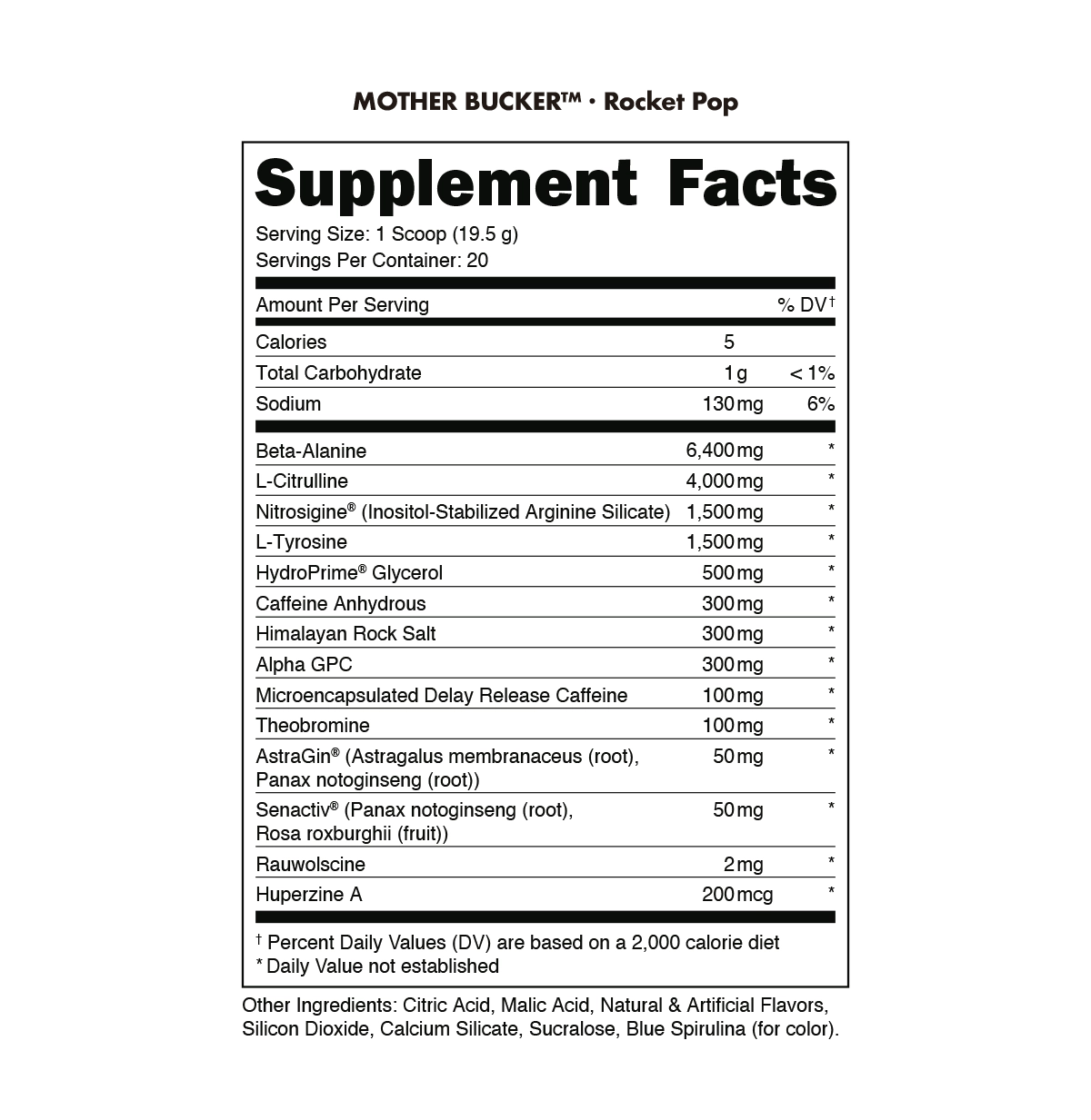 Mother Bucker Pre-Workout